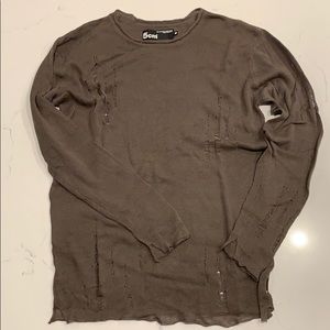 Playful detail design men autumn winter sweater